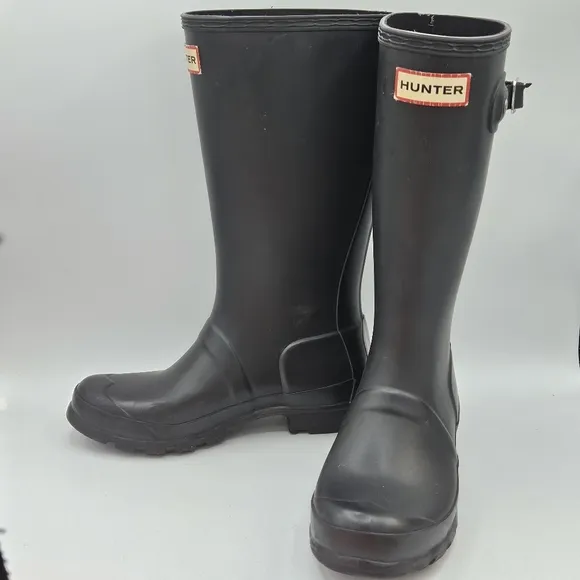 Hunter original nebula rain boots size 3 black