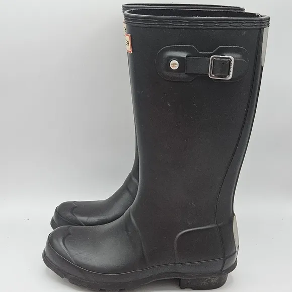 Hunter original nebula rain boots size 3 black