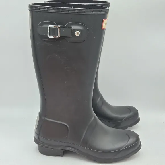 Hunter original nebula rain boots size 3 black
