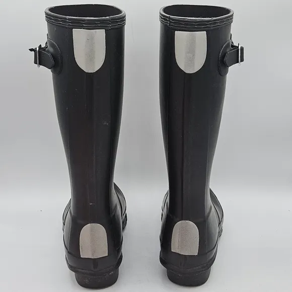 Hunter original nebula rain boots size 3 black