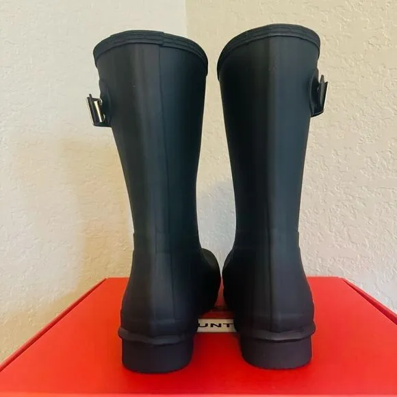 HUNTER Original Short Men's Waterproof Rain Boot, Rubber Black, Size 11, NWT