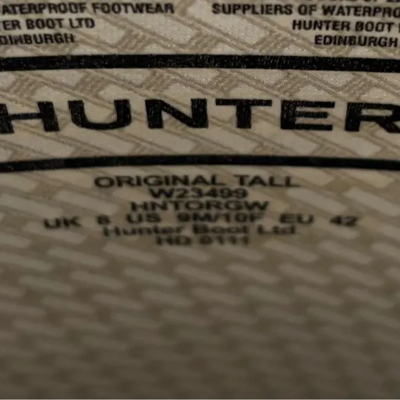 Hunter Original Tall Black Rain Boots