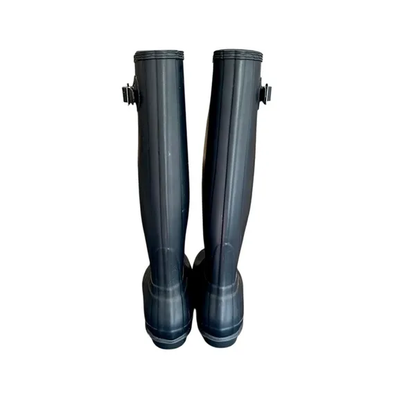 Hunter Original Tall Navy Blue Waterproof Boots 8
