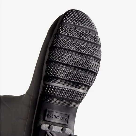 HUNTER RAIN BOOTS SHORT BLACK