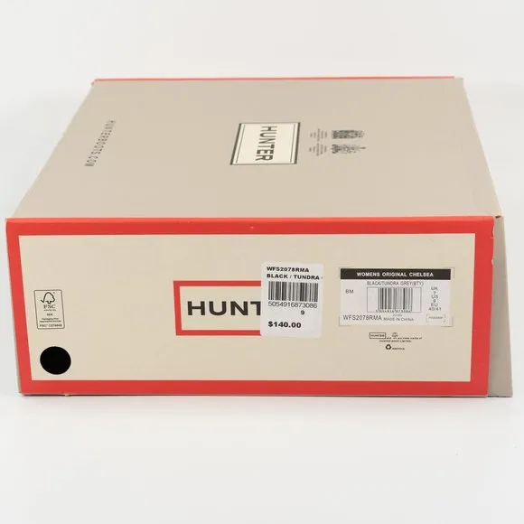 Hunter Women's Original Chelsea Boots WFS2078RMA Waterproof Rainboot size 6 - 11