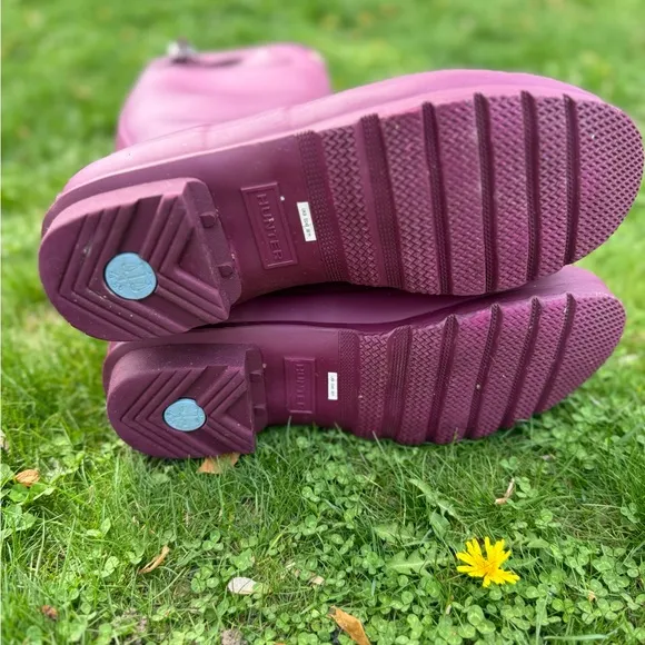 Hunter Women's Tall Matte Purple Rain Boots