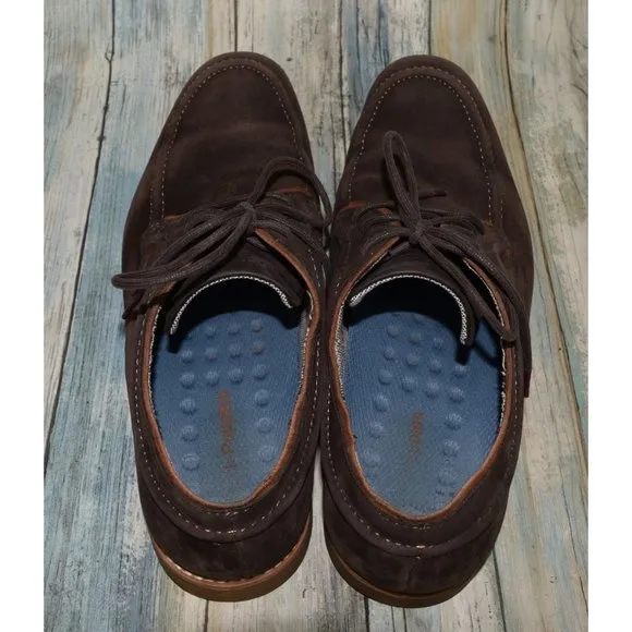 Hush Puppies Hade Jester Men's Size 11.5 Brown Suede Sneakers Casual Shoes