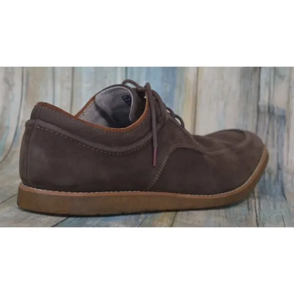 Hush Puppies Hade Jester Men's Size 11.5 Brown Suede Sneakers Casual Shoes
