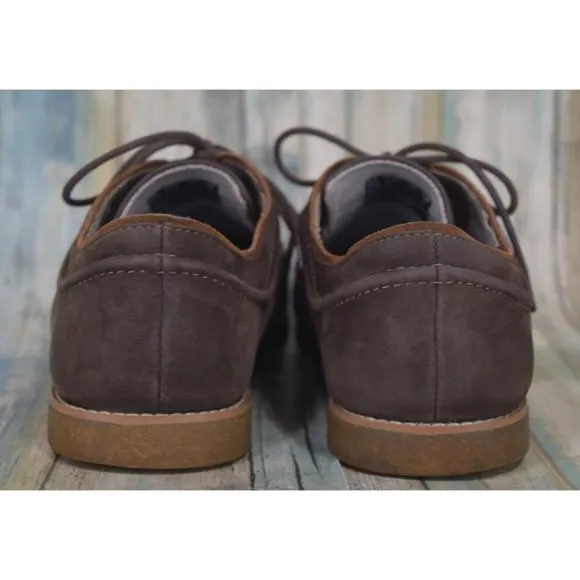 Hush Puppies Hade Jester Men's Size 11.5 Brown Suede Sneakers Casual Shoes