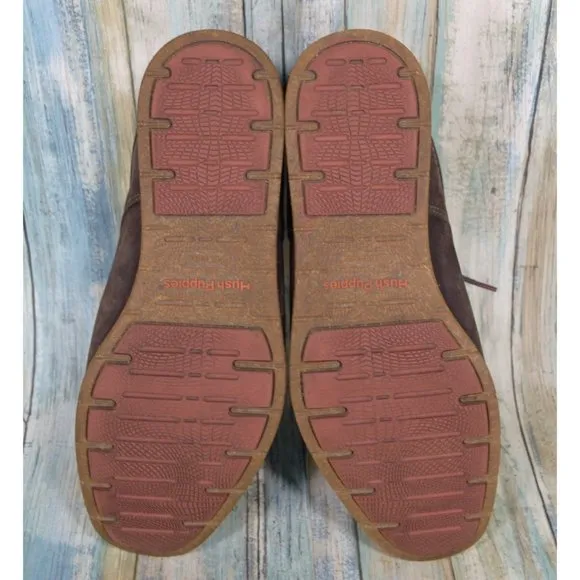Hush Puppies Hade Jester Men's Size 11.5 Brown Suede Sneakers Casual Shoes