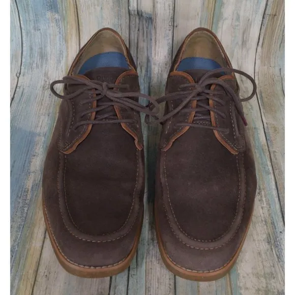 Hush Puppies Hade Jester Men's Size 11.5 Brown Suede Sneakers Casual Shoes