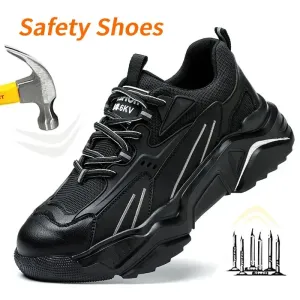 Indestructible Safety Sneakers Steel Toe Puncture Proof Anti Smash Kevlar Sole Lightweight Comfortable Work Shoes Insulated 6KV