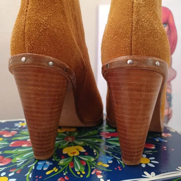 IRO Suede Ankle Boots in Tan