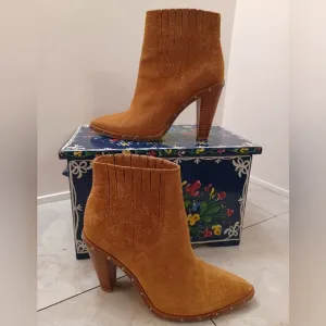 IRO Suede Ankle Boots in Tan