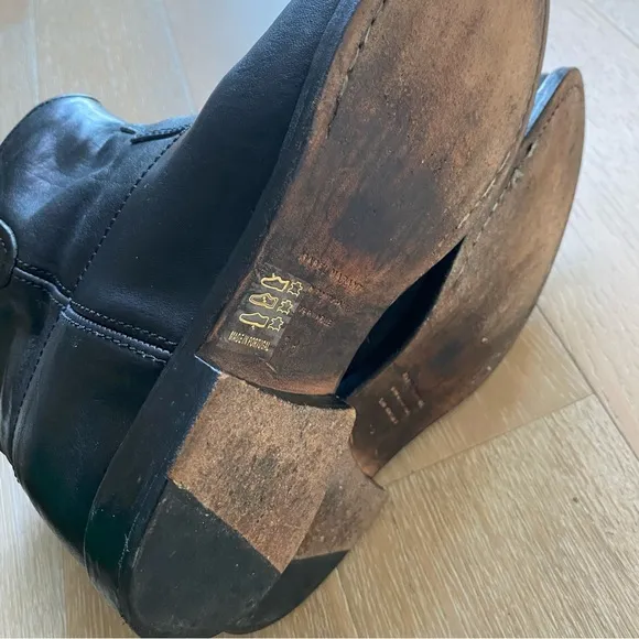 Isabel Marant crisi concealed wedge black Leather ankle boots euro 38 us 8 women
