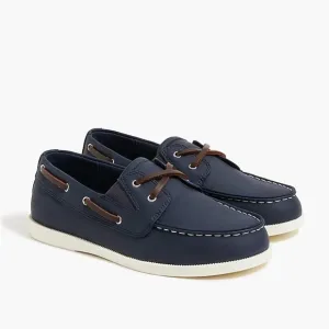 J Crew Factory Navy Blue Kids’ Boat Shoes size K8 BO489 NWT