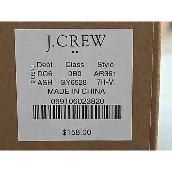 J Crew Women's Microsuede Ankle Boots, Brown, Size 7