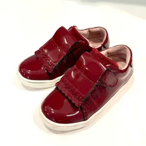 Jacadi Paris Kids Burgundy Patent Leather Shoes