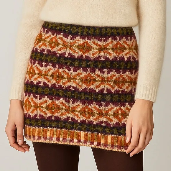 Jack &amp; Mary Designs Bun Warmer Skirt | Memory Mittens Line | Wool Fair Isle | M