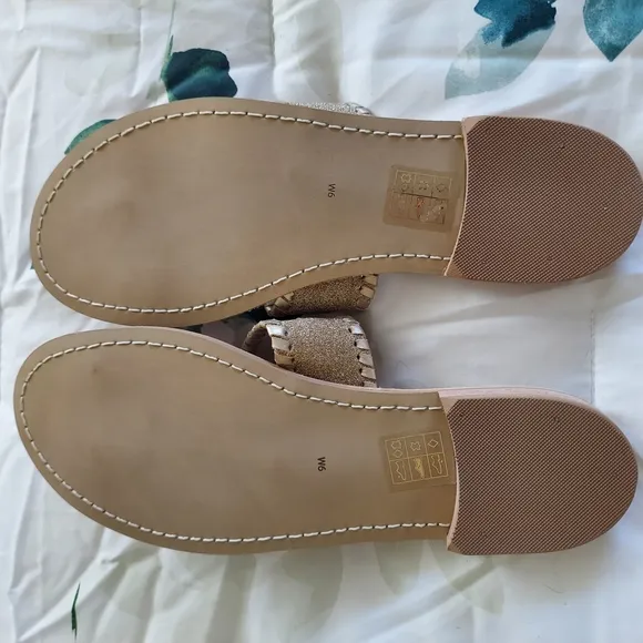 Jack Rogers Gold Sandals
