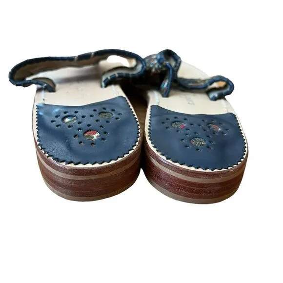 Jack Rogers Tribal Print Sandals Flip Flops Size 8