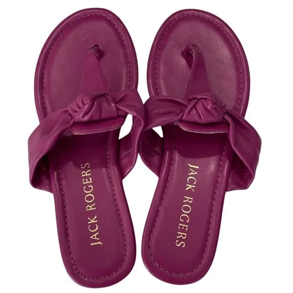 Jack Rogers Women's ABIGAIL Knotted Purple Sandals NEW Size 7.5
