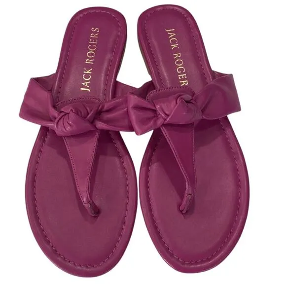 Jack Rogers Women's ABIGAIL Knotted Purple Sandals NEW Size 7.5
