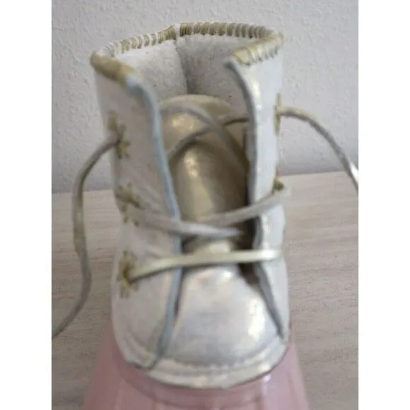 Jack Rogers Women's Sz 7 Blush Pink Chloe Classic Leather Rain Boots