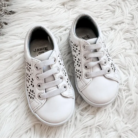 Janie &amp; Jack | White Eyelet Sneakers