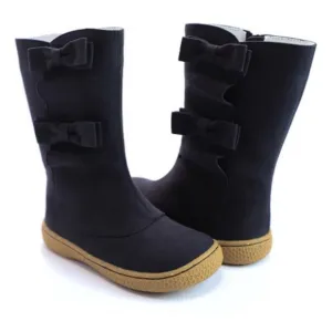 Janie And Jack Bobbie Black Boots size 12 and 3y