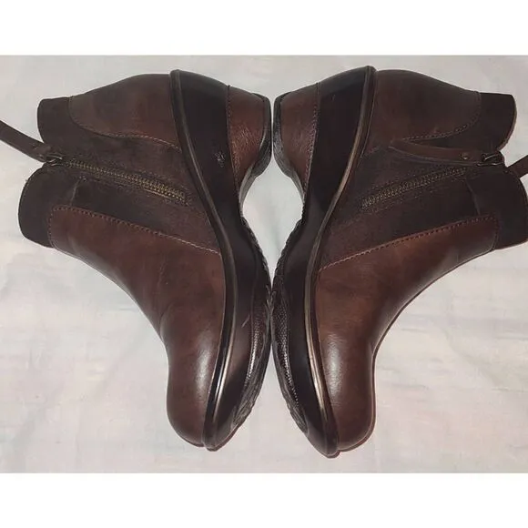 JBU Jambu Women’s Pilot Encore Wedge Ankle Boots Brown Size 9. Zippers