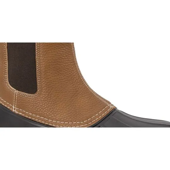 JBU Men's Goring Cushioned Milton Round Toe Duck Boots Brown Size 8 M