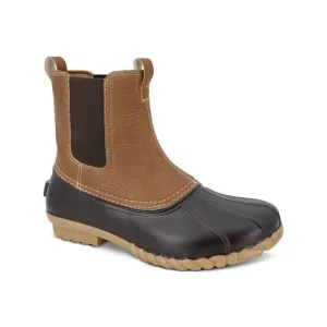 JBU Men's Goring Cushioned Milton Round Toe Duck Boots Brown Size 8 M