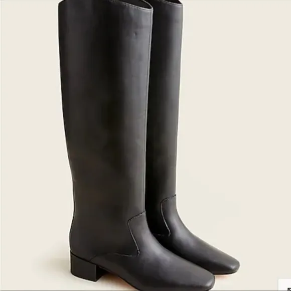 J.CREW Roxie knee-high riding square toe boots tall size 5 Roxy
