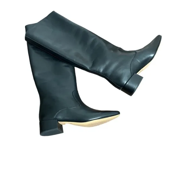 J.CREW Roxie knee-high riding square toe boots tall size 5 Roxy