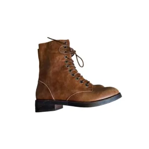 Jeffery Campbell Ibisa Last Size 6.5 Brown Ankle Boots New Lace Up