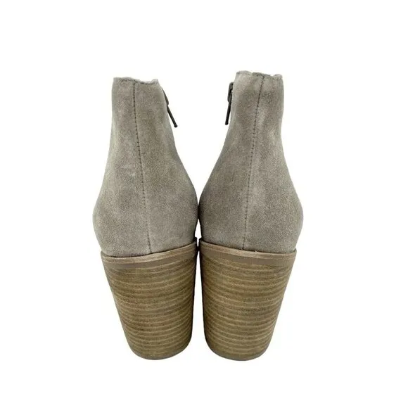 Jeffrey Campbell Boots Kamet 2 Taupe Suede Leather Ankle Boots Sz 10 New