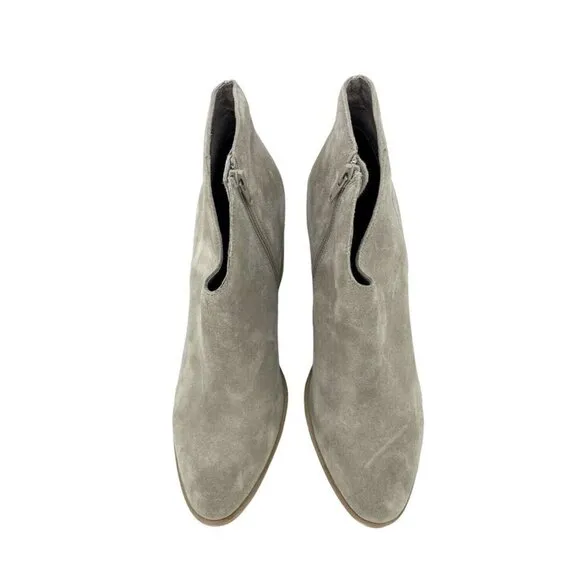 Jeffrey Campbell Boots Kamet 2 Taupe Suede Leather Ankle Boots Sz 10 New