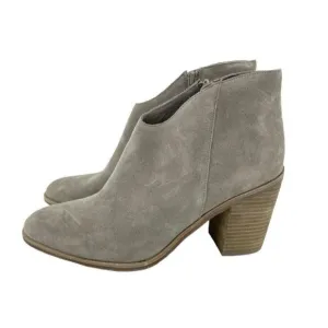 Jeffrey Campbell Boots Kamet 2 Taupe Suede Leather Ankle Boots Sz 10 New
