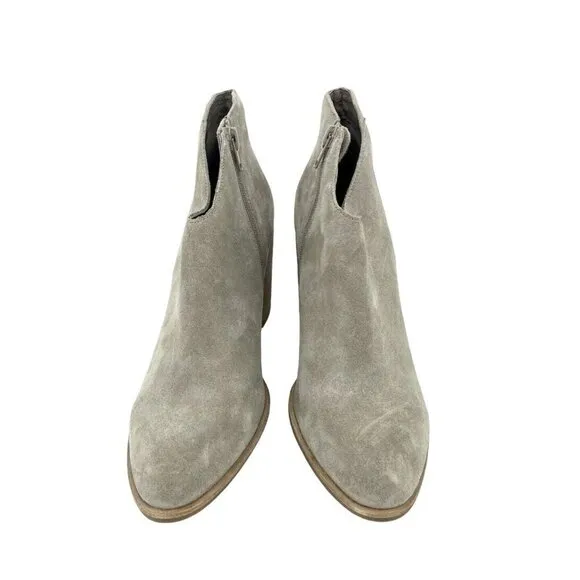 Jeffrey Campbell Boots Kamet 2 Taupe Suede Leather Ankle Boots Sz 10 New