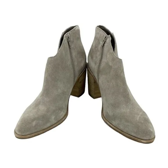 Jeffrey Campbell Boots Kamet 2 Taupe Suede Leather Ankle Boots Sz 10 New