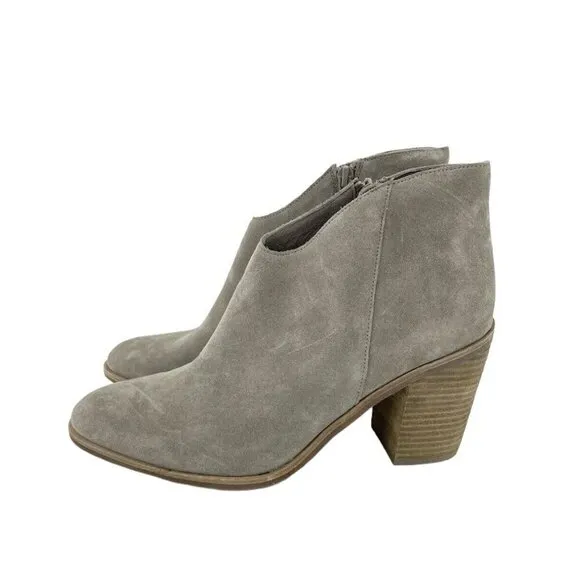 Jeffrey Campbell Boots Kamet 2 Taupe Suede Leather Ankle Boots Sz 10 New