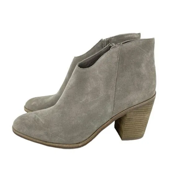 Jeffrey Campbell Boots Kamet 2 Taupe Suede Leather Ankle Boots Sz 10 New