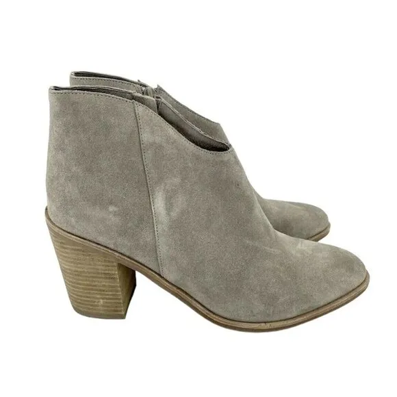 Jeffrey Campbell Boots Kamet 2 Taupe Suede Leather Ankle Boots Sz 10 New