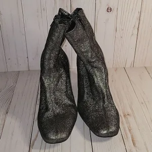 Jeffrey Campbell  Cienega Gray sparkly ankle booties Boots 8