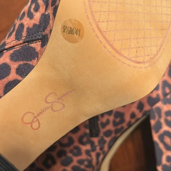 Jessica Simpson Cheetah Print Platform Ankle Boots(Size 9.5M)