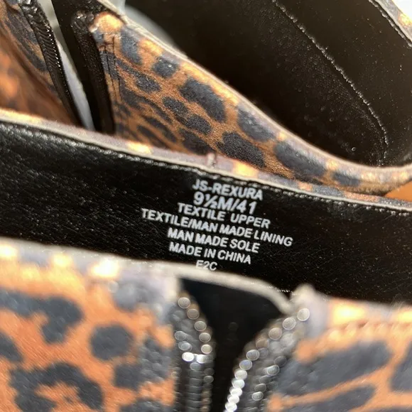 Jessica Simpson Cheetah Print Platform Ankle Boots(Size 9.5M)