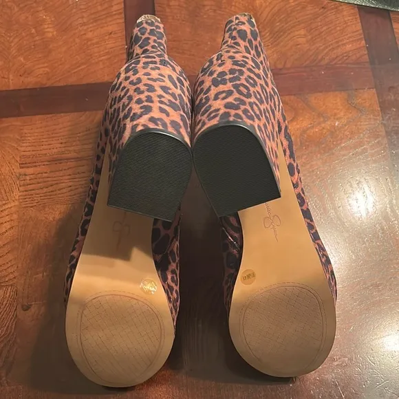 Jessica Simpson Cheetah Print Platform Ankle Boots(Size 9.5M)