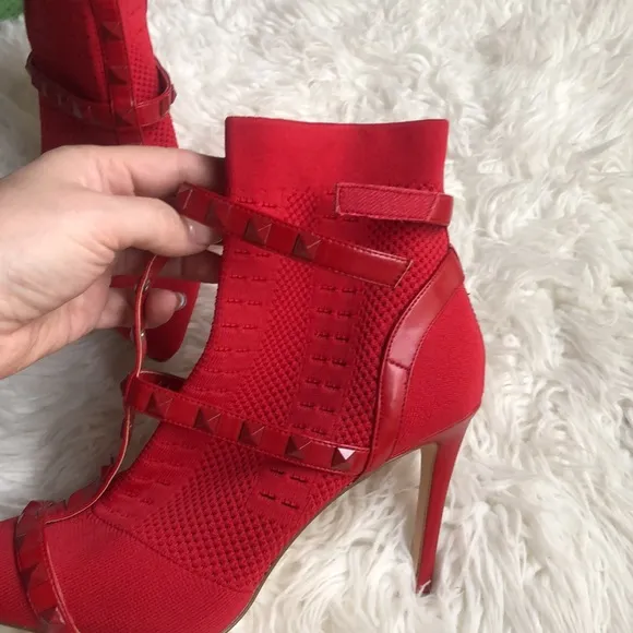 Jessica Simpson Red luzita knit boots