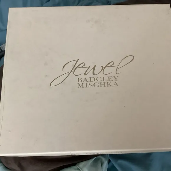 JEWEL BADLGLEY MISCHKA SUEDE LEATHER SPARKLE HEEL TALL ANKLE BOOTS NIB